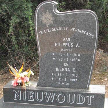 NIEWOUDT Filippus A. 1914-1994 &amp; Helena C. 1913- 1997