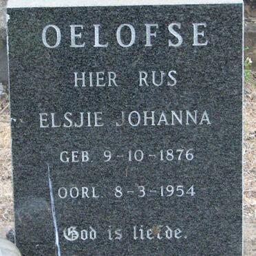 OELOFSE Elsjie Johanna 1876-1954