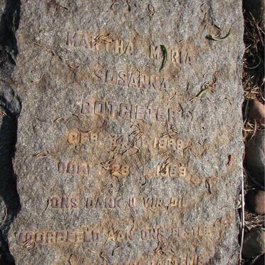 POTGIETER Martha Maria Susanna 1888-1969