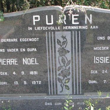 PUREN Pierre Noel 1891-1972 &amp; Issie J.S. 1898-1990