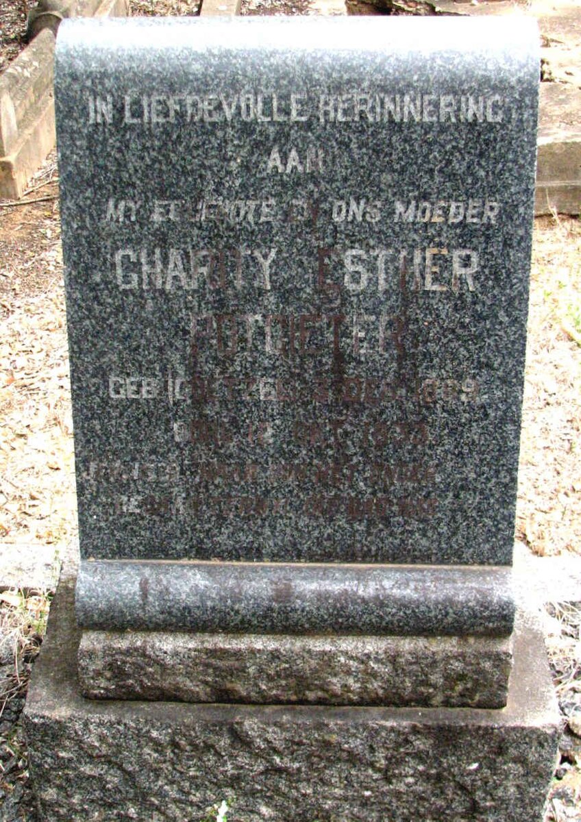 POTGIETER Charity Esther nee COETZEE 18?-19?