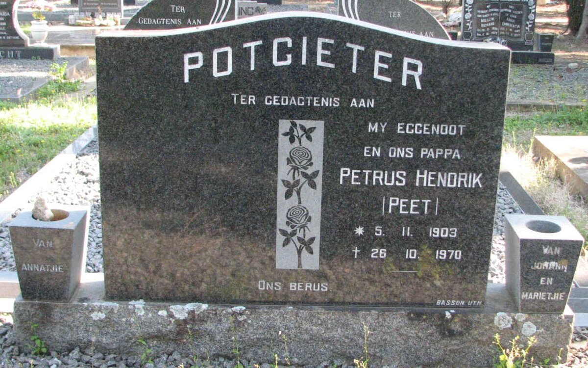 POTGIETER Petrus Hendrik 1903-1970