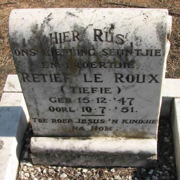 ROUX Retief, le 1947-1951