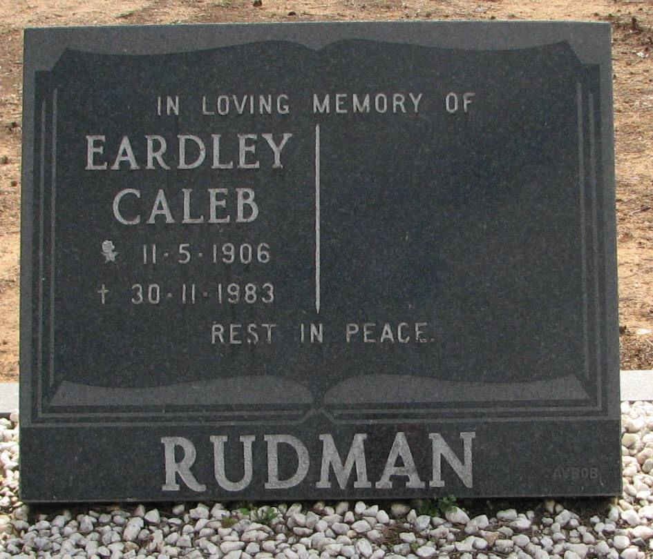 RUDMAN Eardley Caleb 1906-1983