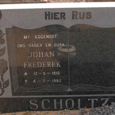 SCHOLTZ Johan Frederek 1916-1982