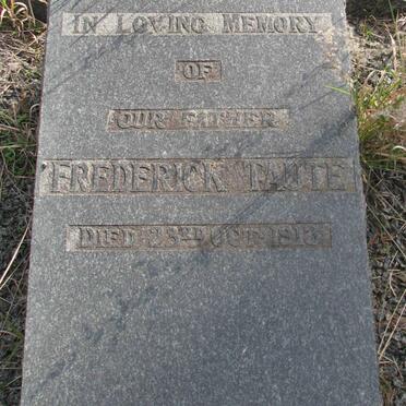 TAUTE Frederick -1918