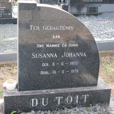 TOIT Frederick Mathys Christian, du 1908-1975 &amp; Susanna Johanna 1905-1976