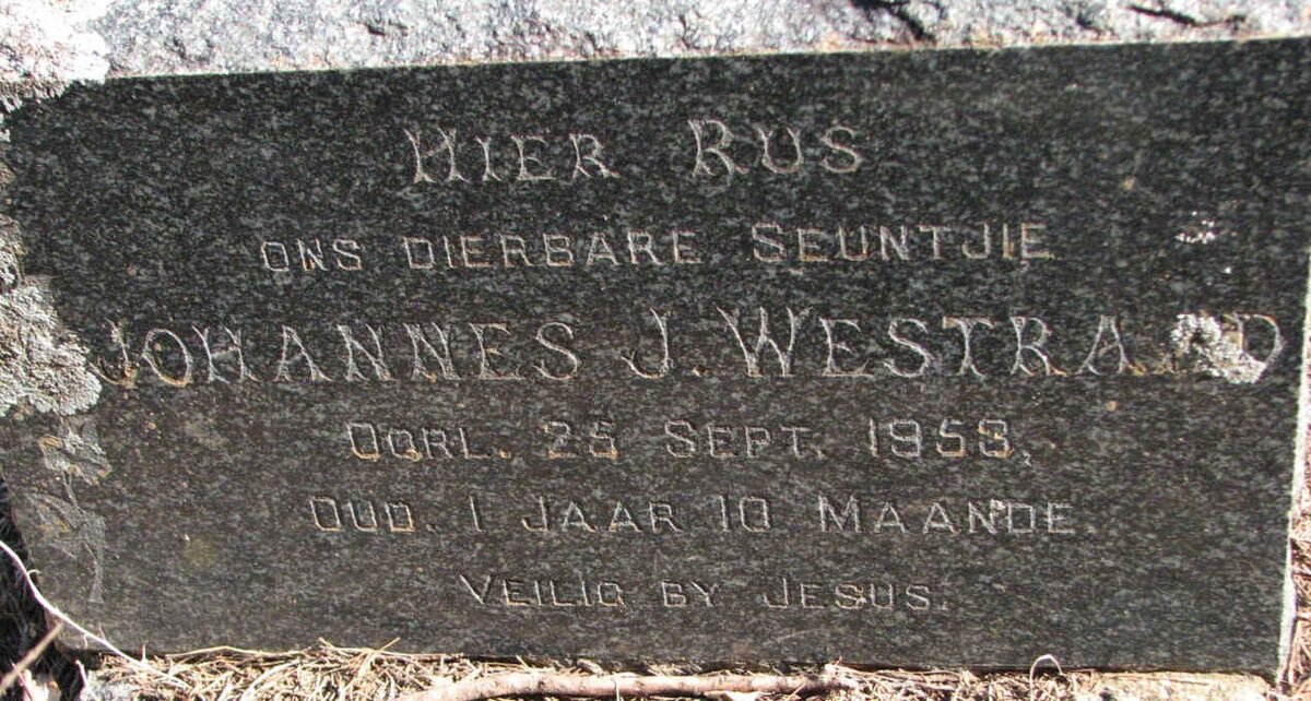 WESTRAAD Johannes J. -1958