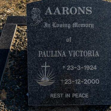 AARONS Paulina Victoria 1924-2000