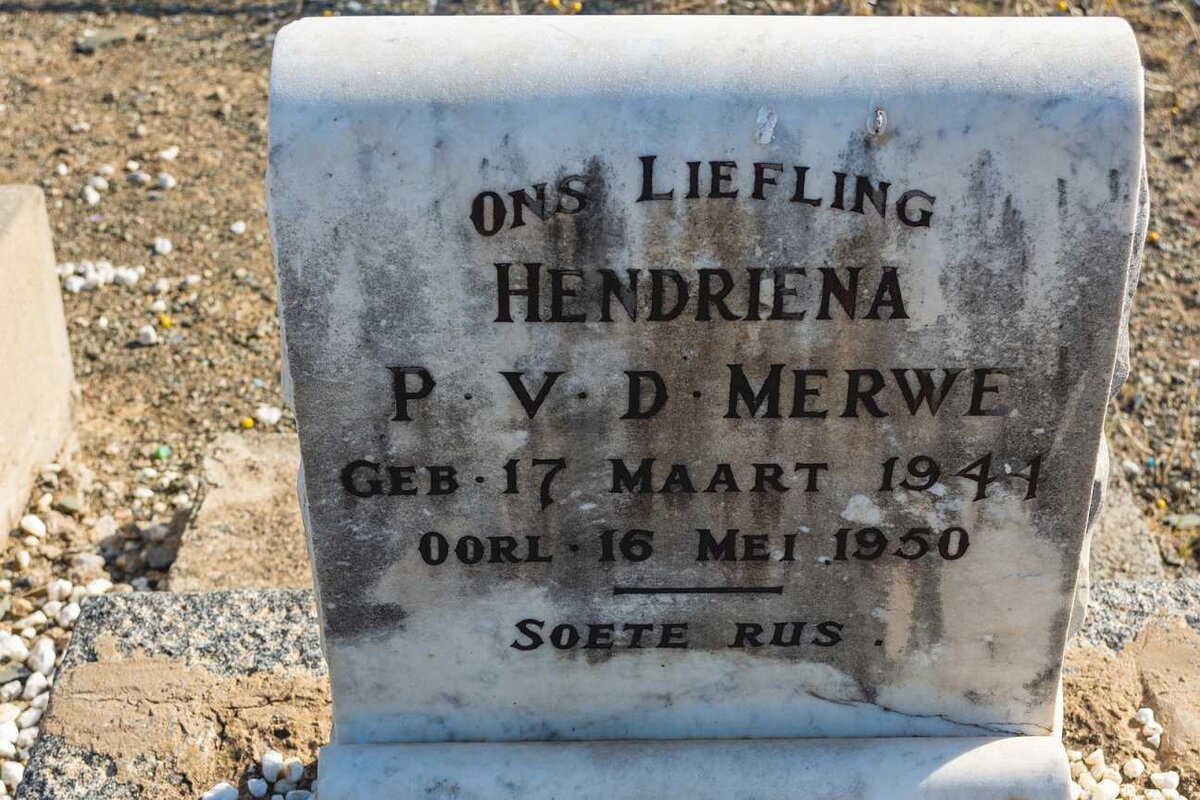 MERWE Hendriena P., v.d. 1944-1950