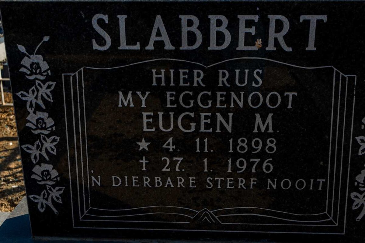 SLABBERT Eugen M. 1898-1976