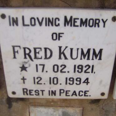 KUMM Fred 1921-1994