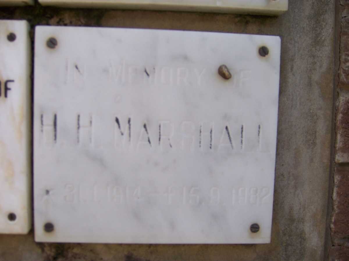 MARSHALL H.H. 1914-1982