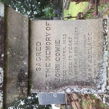 COWIE John -1892 :: COWIE Mary Adelaide -18?2