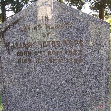 TAPSON William Victor 18?7-1888