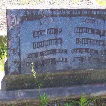 BRUMMER Alwyn P. 1872-1944 &amp; Maria F.F. SIEGRÜHN 1880-1945