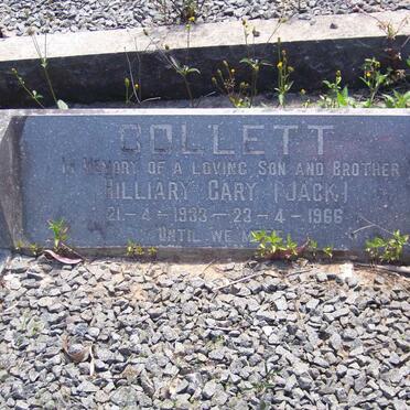 COLLETT Hilliary Gary 1933-1966