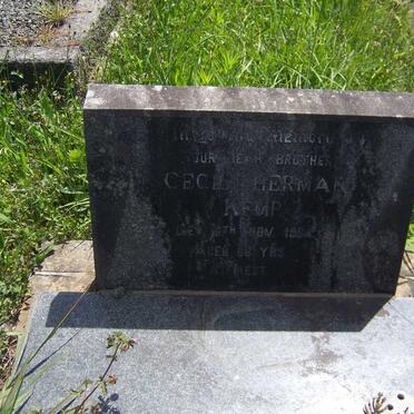 KEMP Cecil Herman -1964