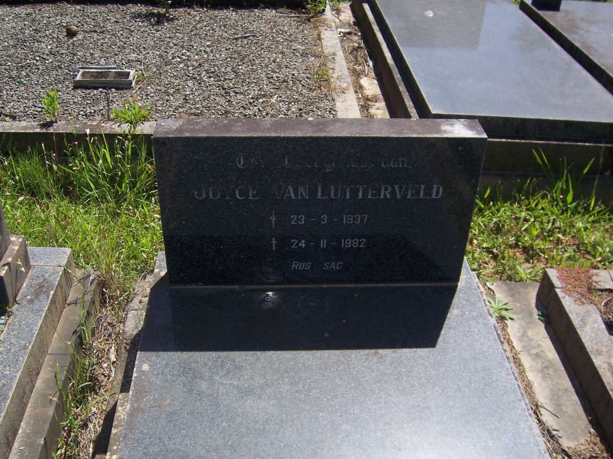 LUTTERVELD Joyce, van 1937-1982