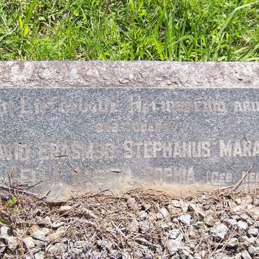 MARAIS David Erasmus Stephanus &amp; Ella Aletta Sophia NEL