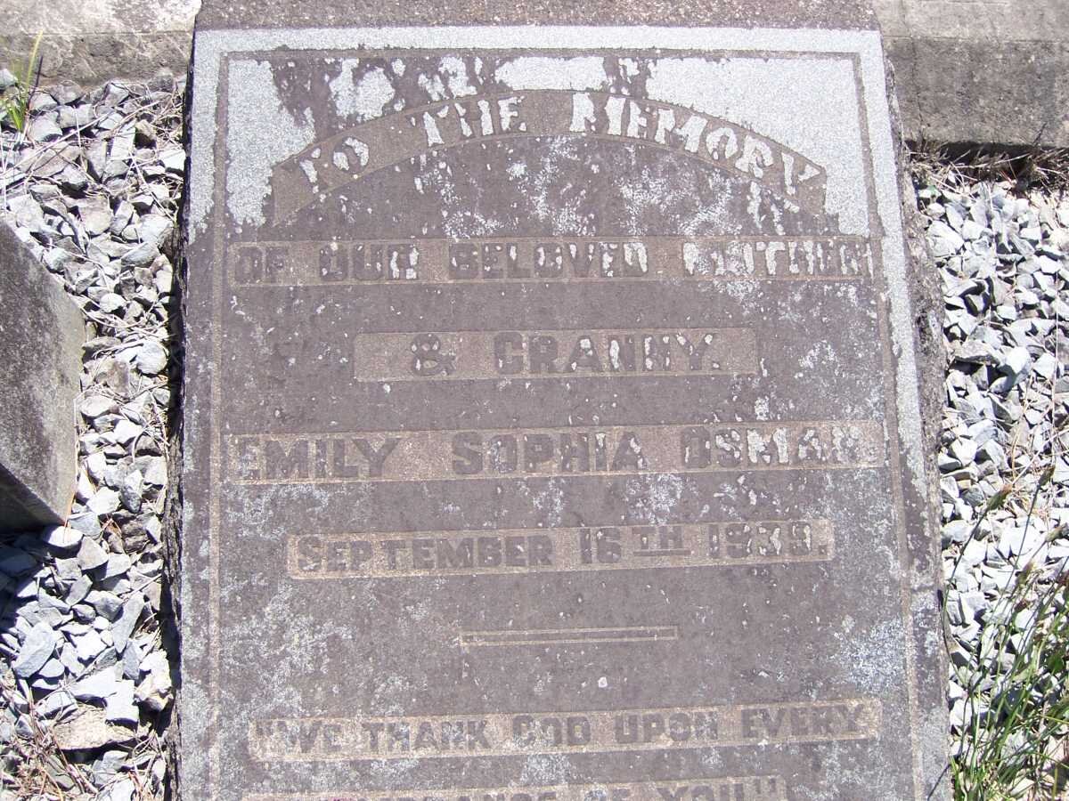 OSMAN Emily Sophia -1939