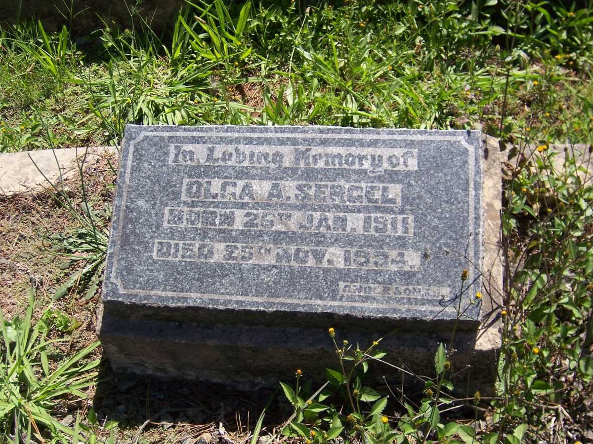 SERGEL Olga A. 1911-19?4