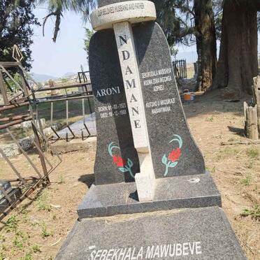 NDAMANE Aroni 1923-1988