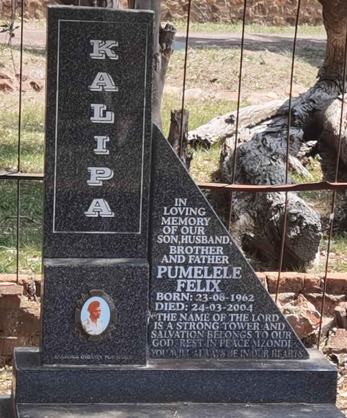 KALIPA Pumelele Felix 1962-2004
