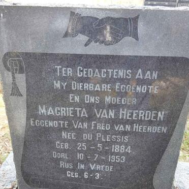 HEERDEN Magrieta, van nee DU PLESSIS 1884-1953