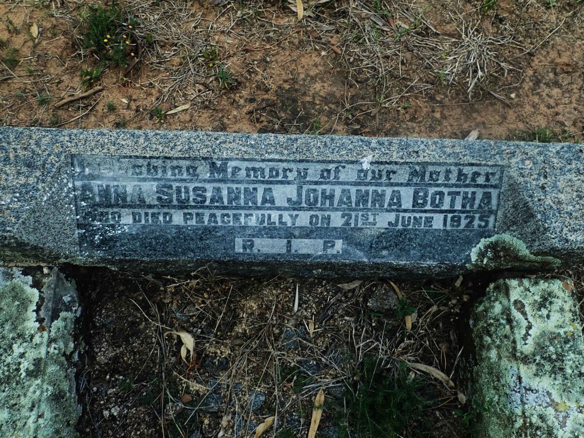 BOTHA Anna Susanna Johanna -1925