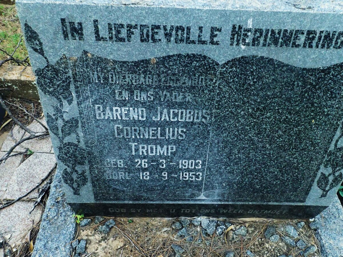 TROMP Barend Jacobus Cornelius 1903-1953