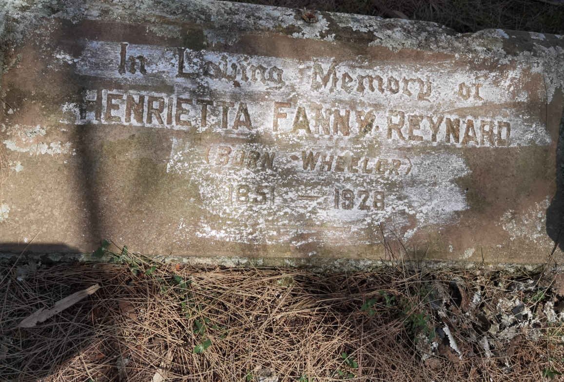 REYNARD Henrietta Fanny nee WHEELER 1851-1928