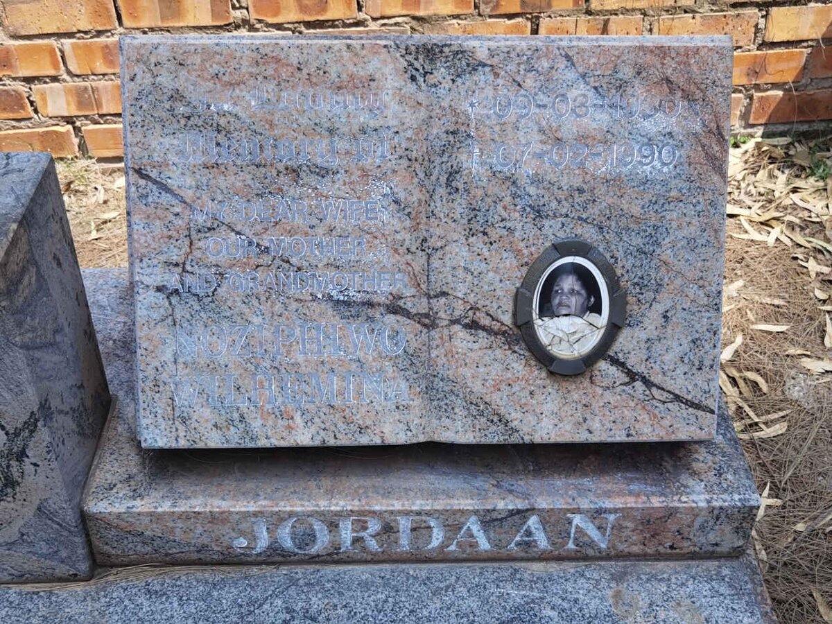 JORDAAN Noziphiyo Wilhelmina 1930-1990