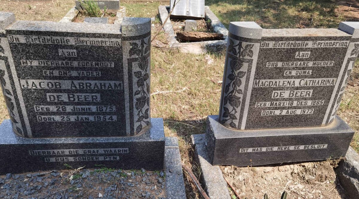 BEER Jacob Abraham, de 1875-1954 &amp; Magdalena Catharina MARX 1885-1972