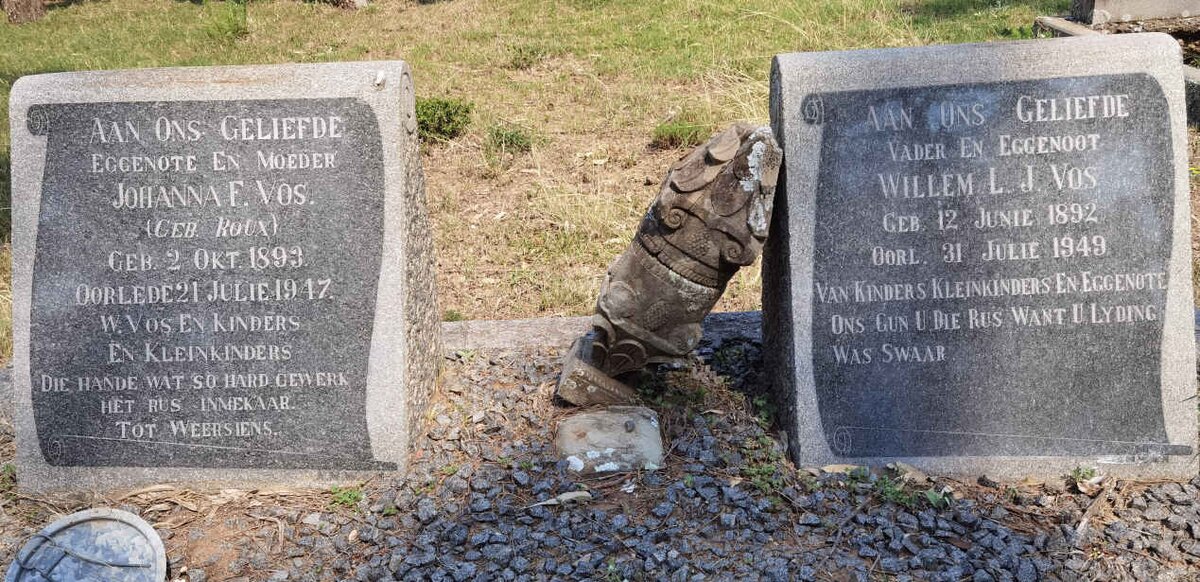 VOS Willem L.J. 1892-1949 &amp; Johanna F. ROUX -1947