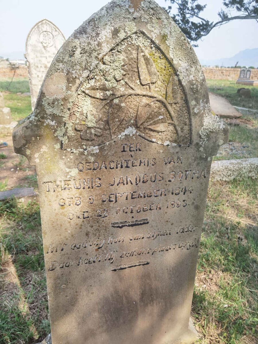 BOTHA Theunis Jakobus 1844-1893