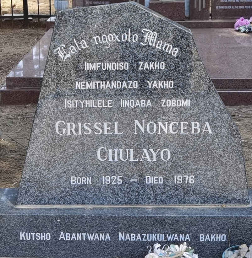 CHULAYO Grissel Nonceba 1925-1976