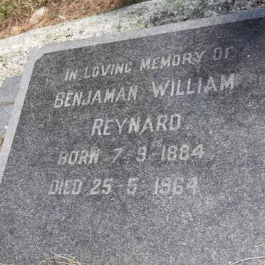 REYNARD Benjaman William 1884-1964