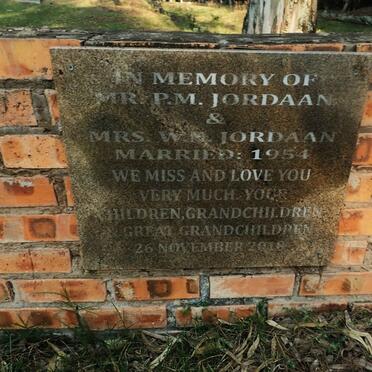 JORDAAN P.M. &amp; W.M.