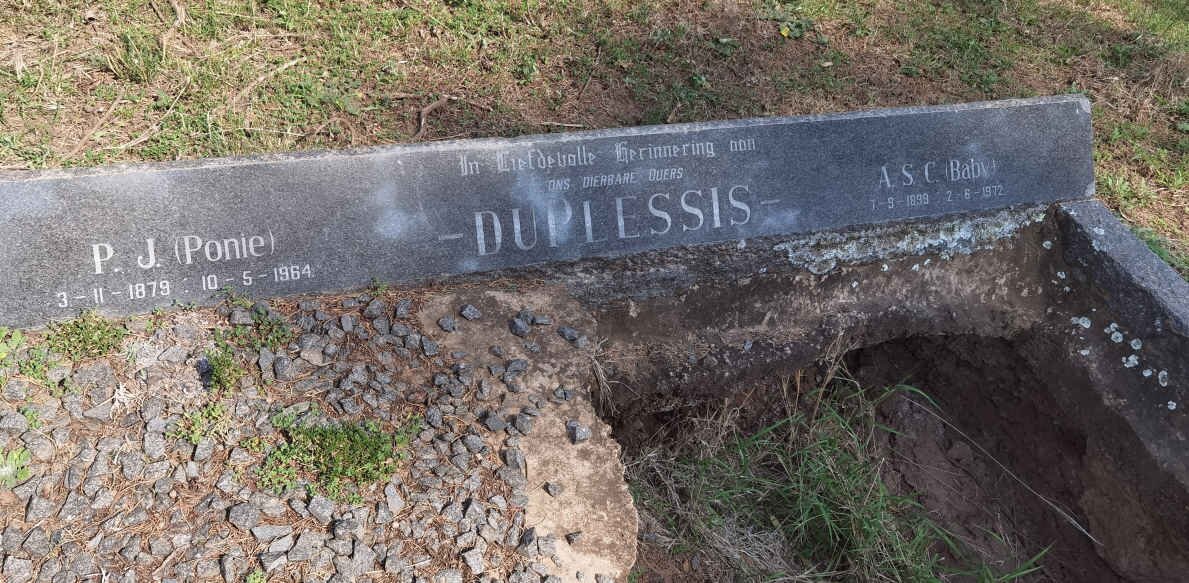 PLESSIS P.J., du 1879-1964 &amp; A.S.C. 1899-1972