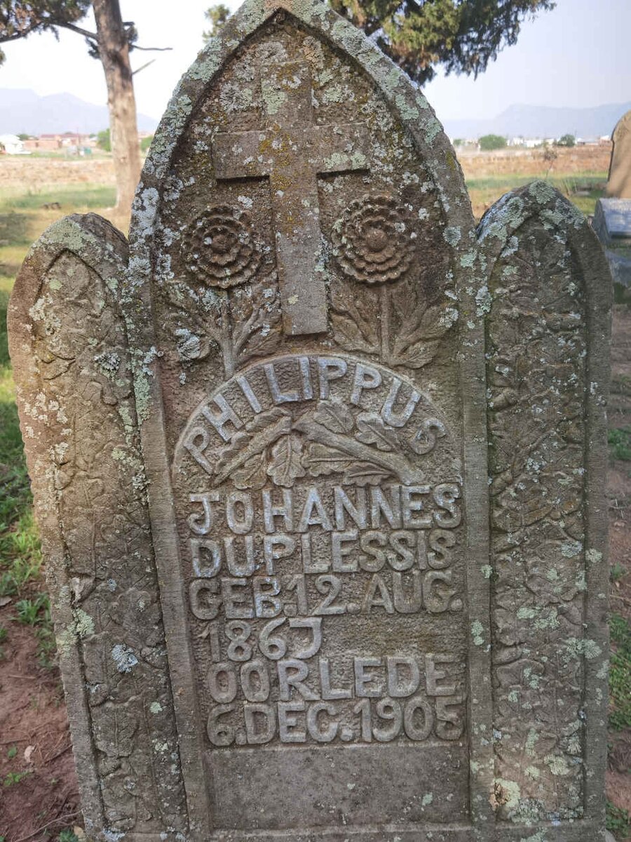 PLESSIS Philippus Johannes, du 1867-1905