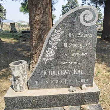 KALI Khululwa 1943-1984