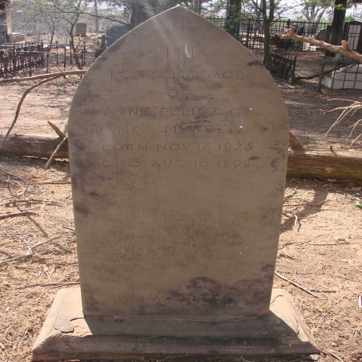 MUNDELL Anne 1825-1893