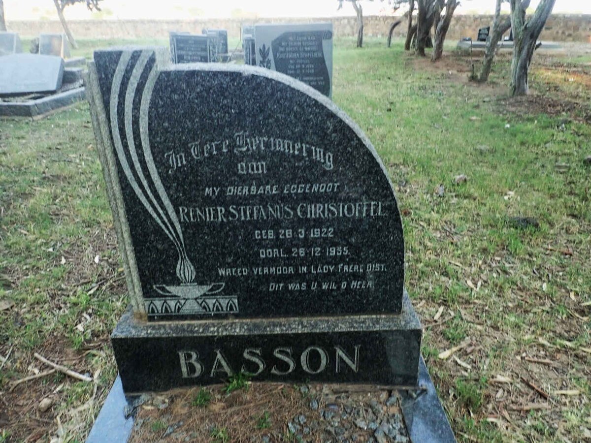 BASSON Renier Stefanus Christoffel 1922-1955
