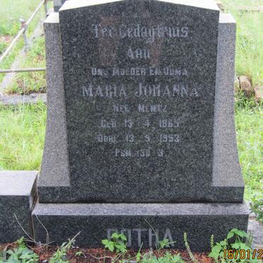 BOTHA Philipus Rudolph 1863-1938 &amp; Maria Johanna MENTZ 1865-1953