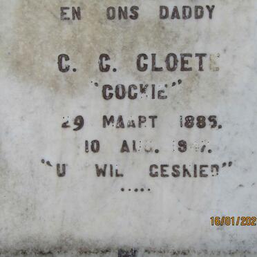 CLOETE C.C. 1885-1947 &amp; A.J.E. MARAIS 1891-1977