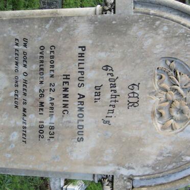 HENNING Philipus Arnoldus 1831-1902
