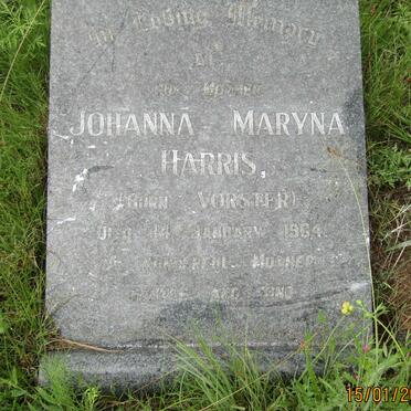 HARRIS Johanna Maryna nee VORSTER  -1964