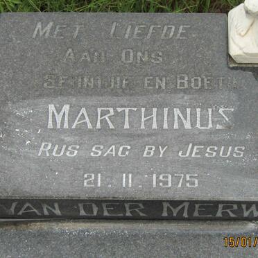MERWE Marthinus, van der -1975
