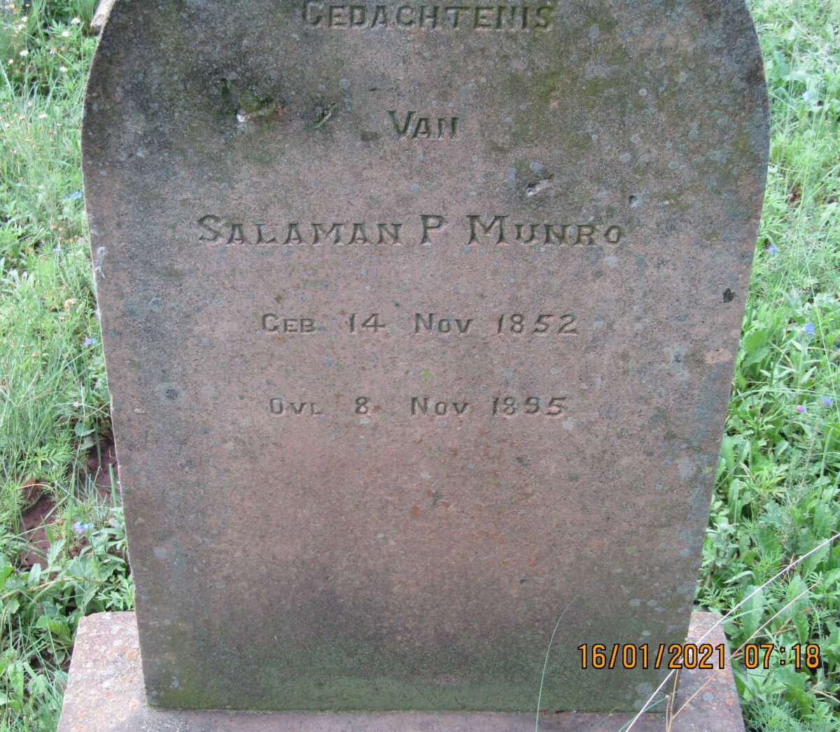 MUNRO Salaman P. 1852-1895